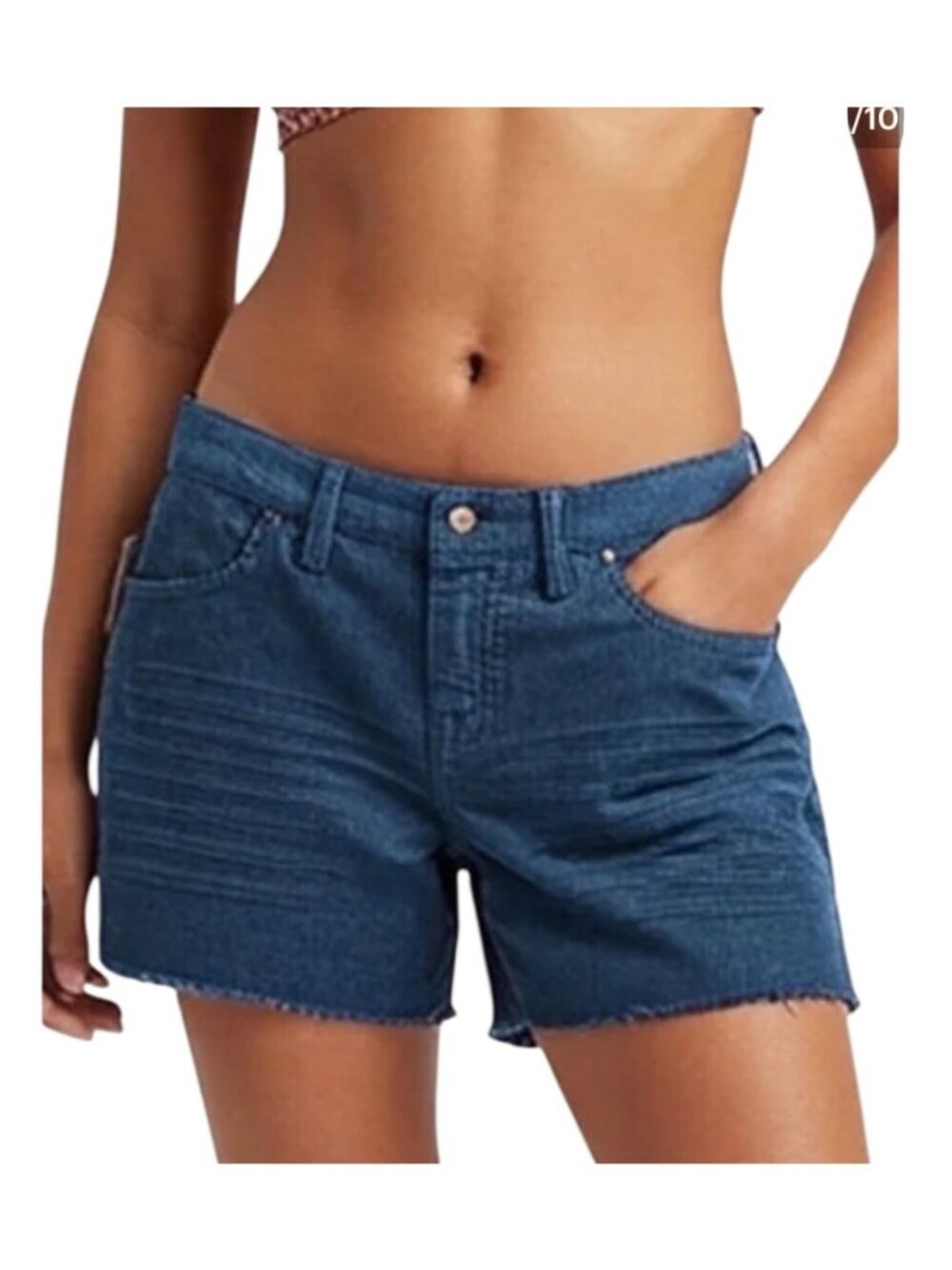 Carve Designs Dogtown Oahu Corduroy Shorts 4" Raw Hem Teal Blue Women’s Size 4